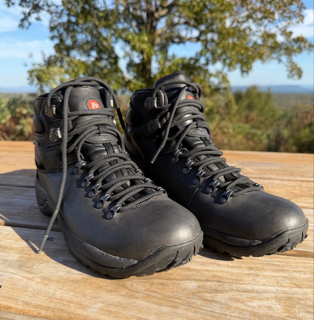 Merrell Reflex II Mid Leather Waterproof Hiking Boots Men's Size 9 Black